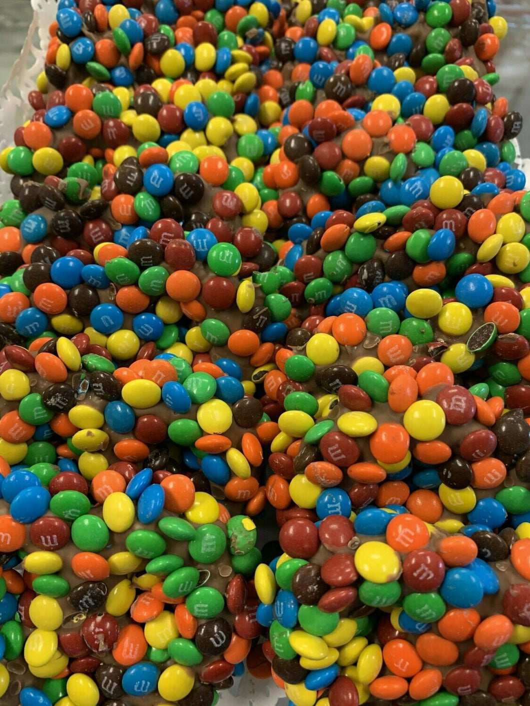 Giambri's  Rainbow Sprinkles  Milk Chocolate M & M Pretzels
