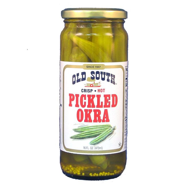 Pickled HOT Okra - 16oz.