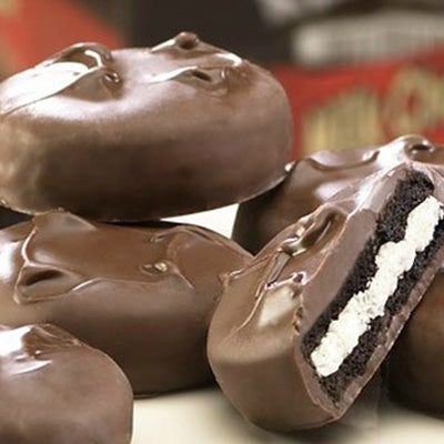 Stack of chocolate covered oreos OU-Dairy
